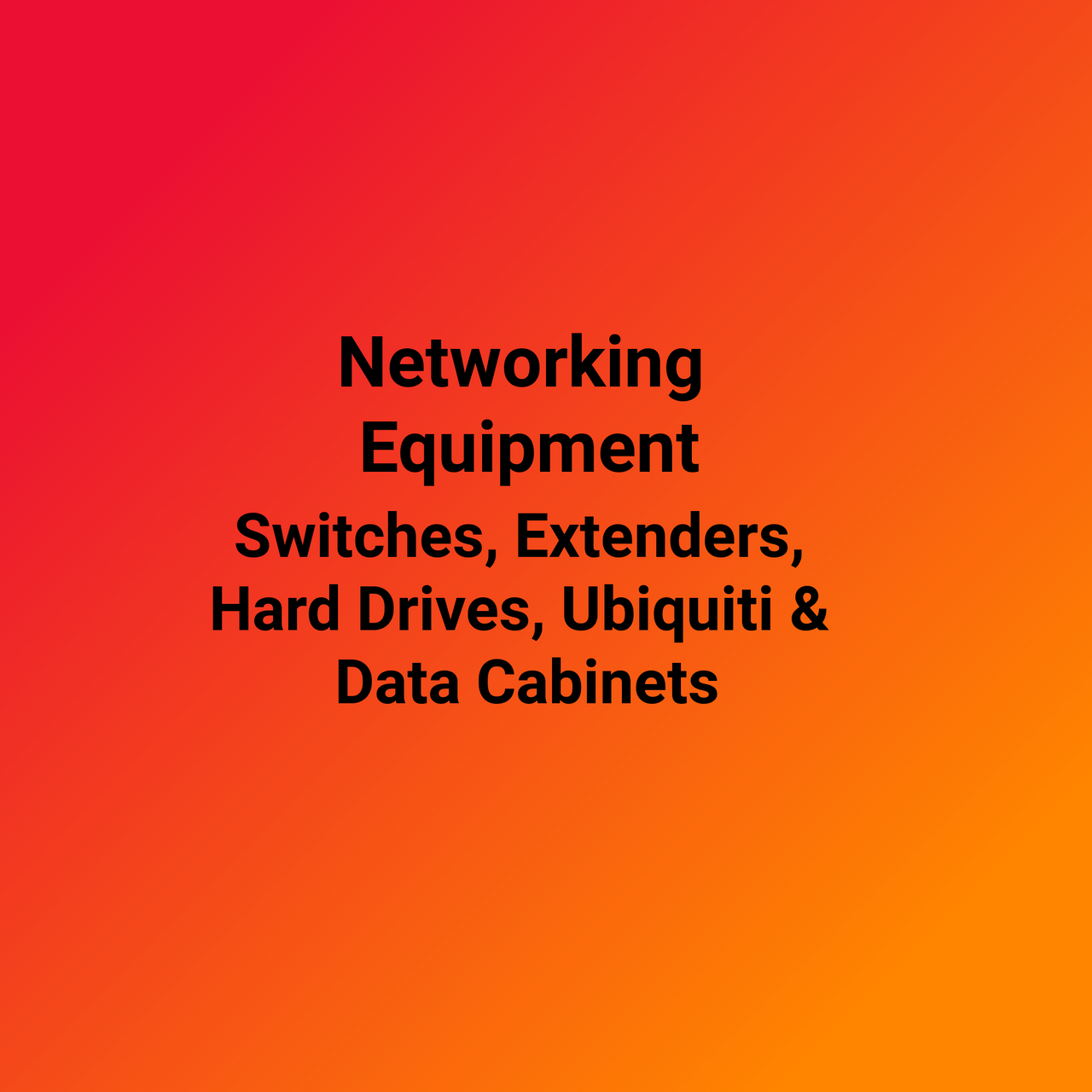 NETWORKING EQUIPMENT